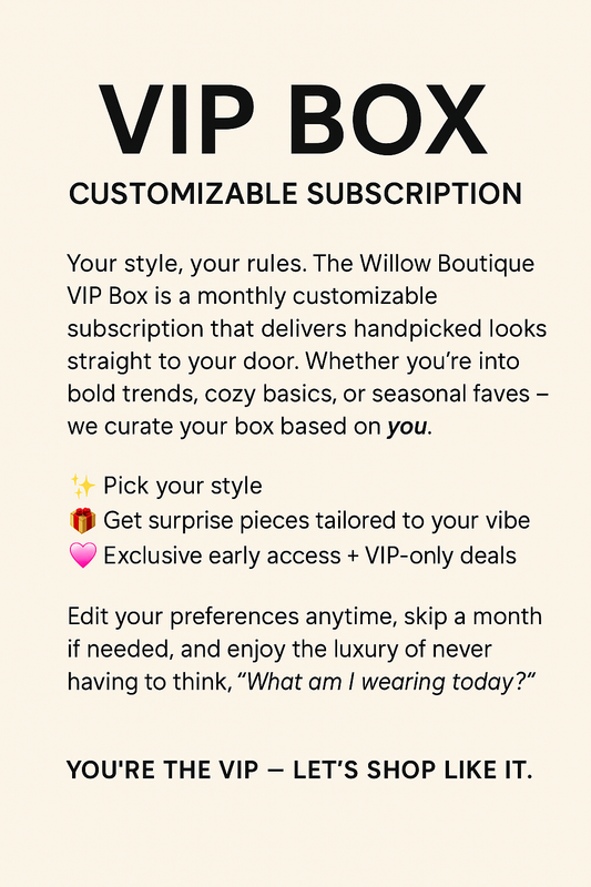 VIP Box – Customizable Subscription