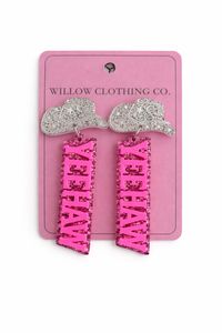 Yeehaw Cowgirl Drop Earings
