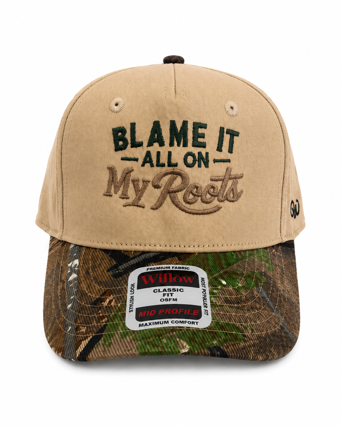 Blame It On My Roots Embroidered Trucker Hat