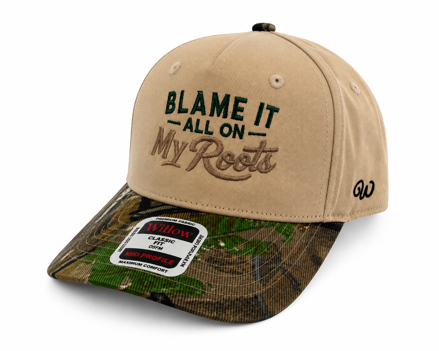 Blame It On My Roots Embroidered Trucker Hat