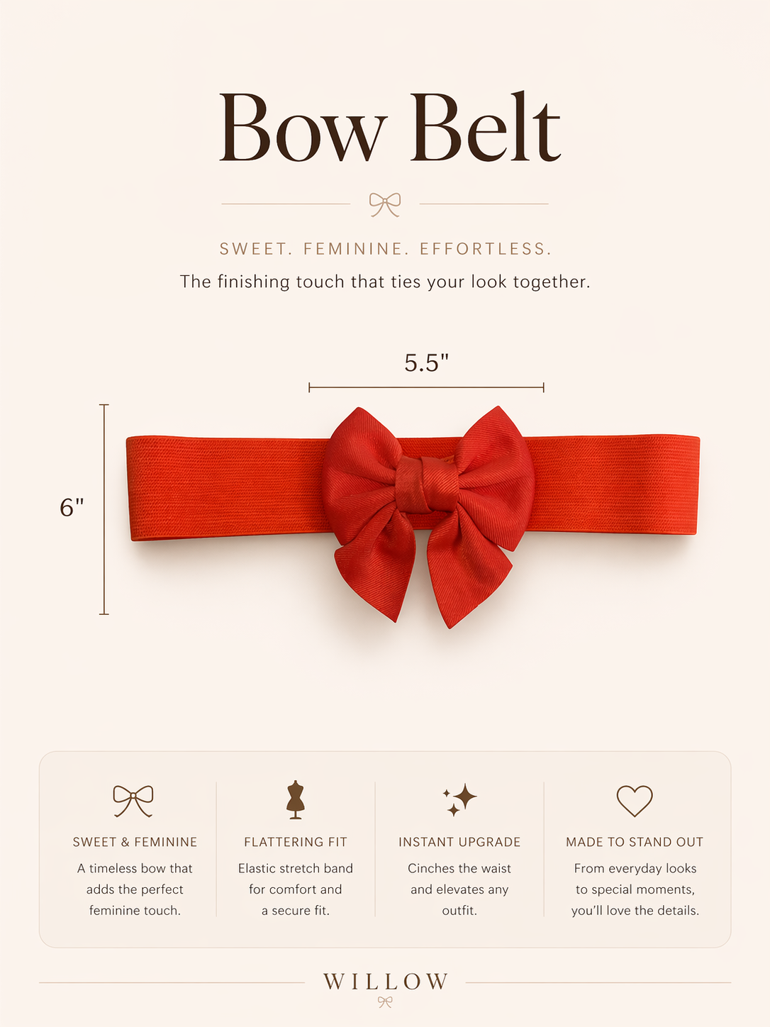 Trick or Trend Bow Belt