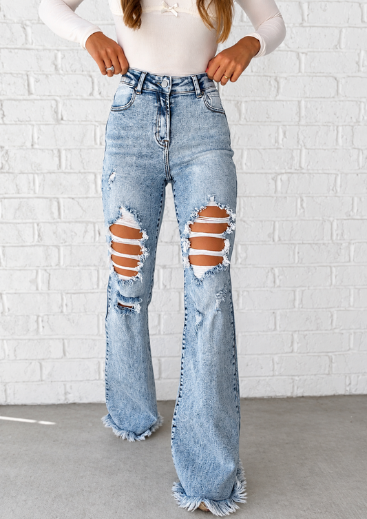 Viral Lainey Tummy Control Flare Jeans