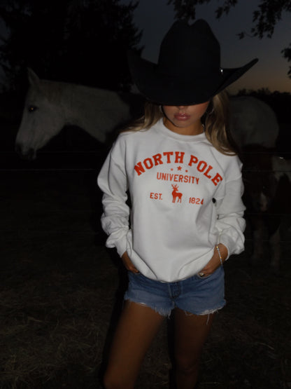 Viral North Pole University Crewneck