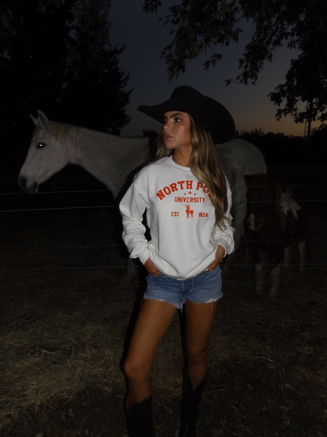 Viral North Pole University Crewneck