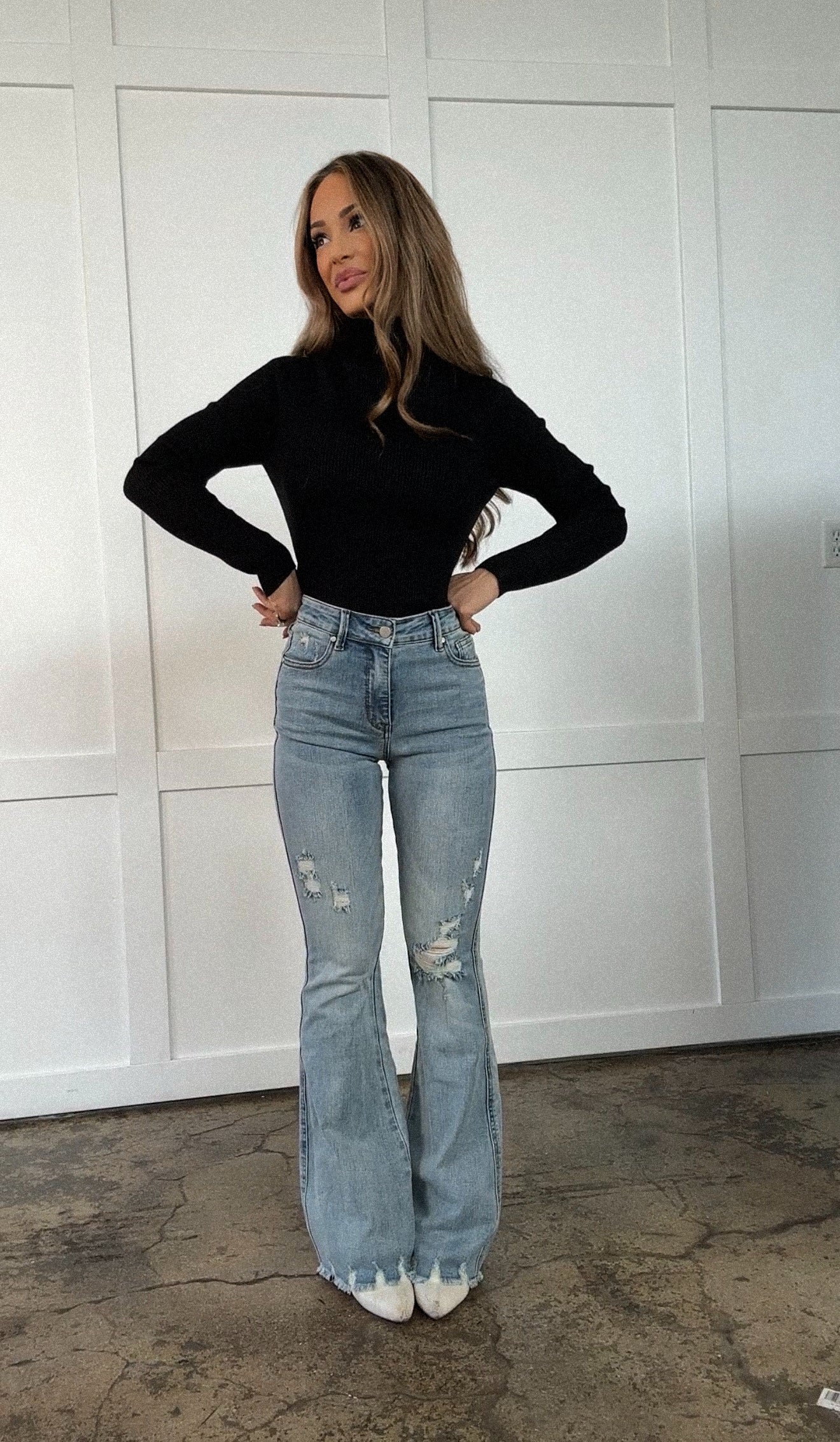 Viral Cindy High Rise Tummy Control Destroy Flare