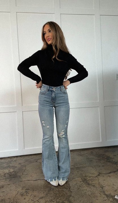 Viral Cindy High Rise Tummy Control Destroy Flare