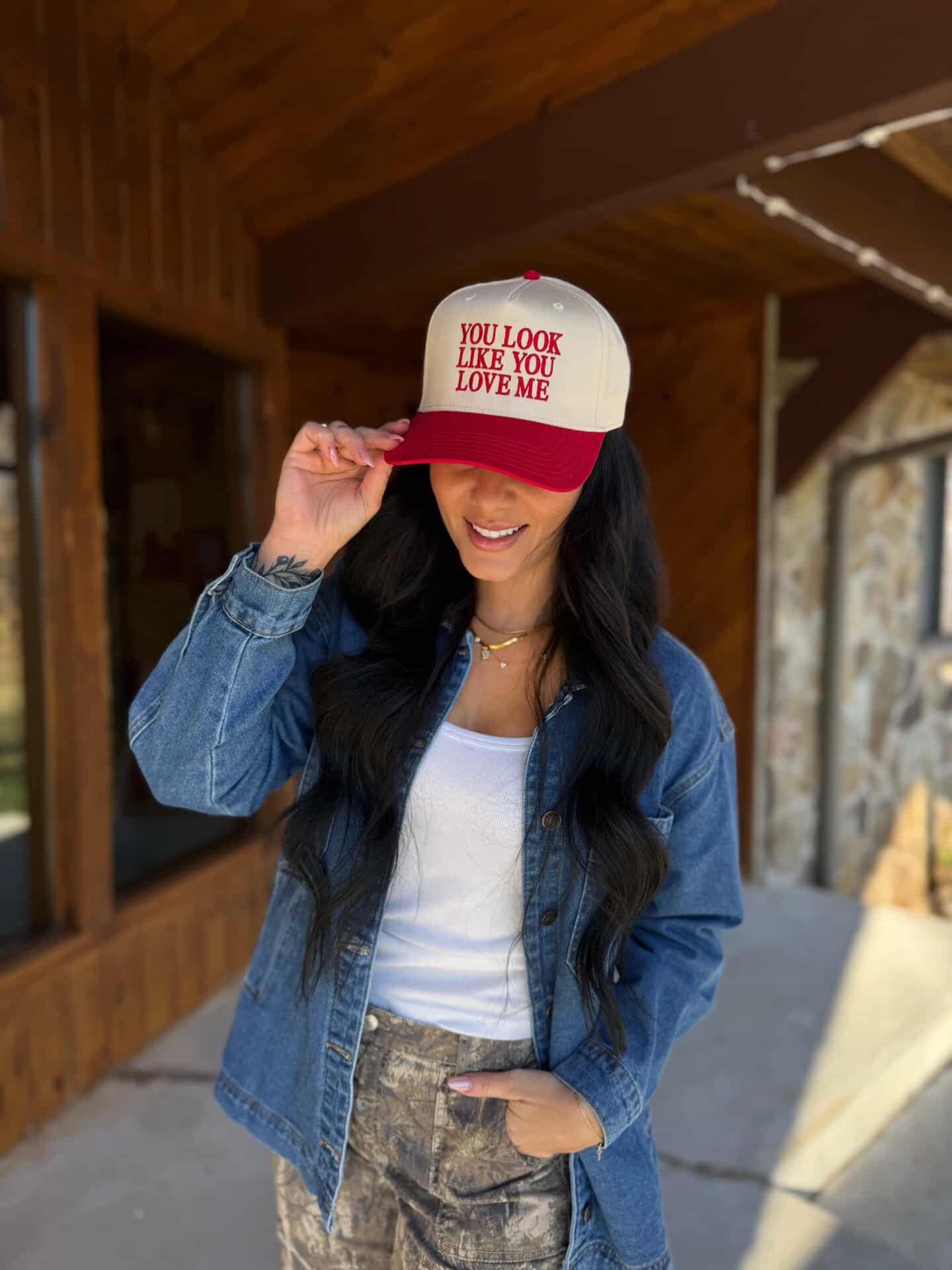 YOU LOOK LIKE YOU LOVE ME Trucker Hat