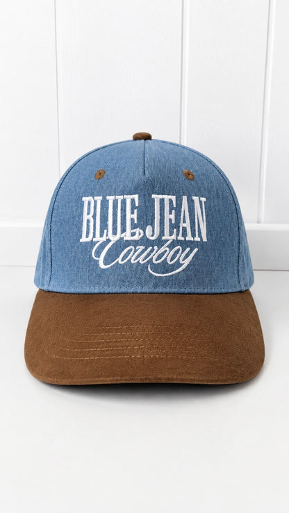 Blue Jean Cowboy Trucker Hat