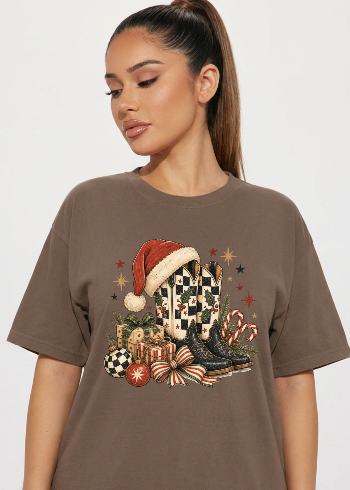 Christmas Cowgirl Graphic