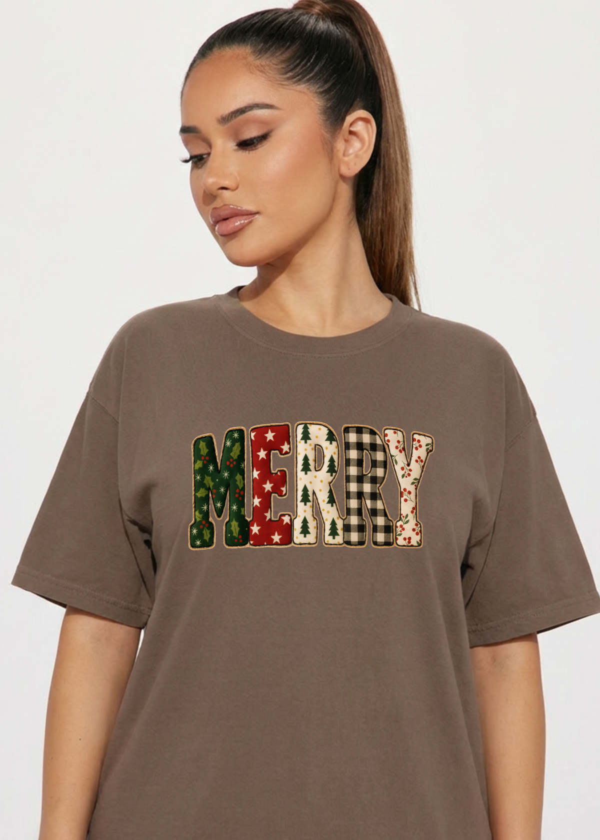 Simply Merry Patchwork Graphic