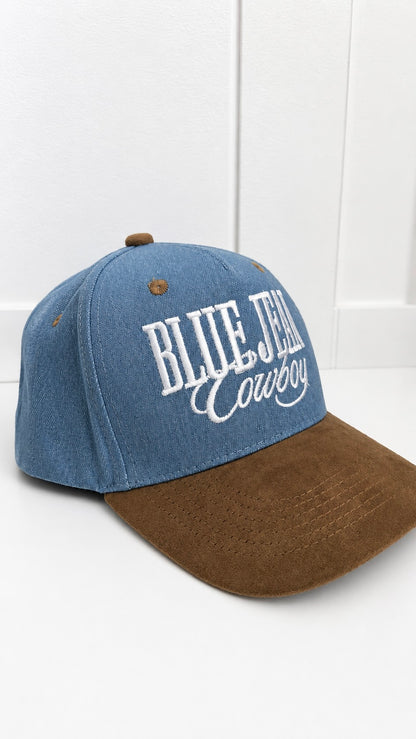 Blue Jean Cowboy Trucker Hat