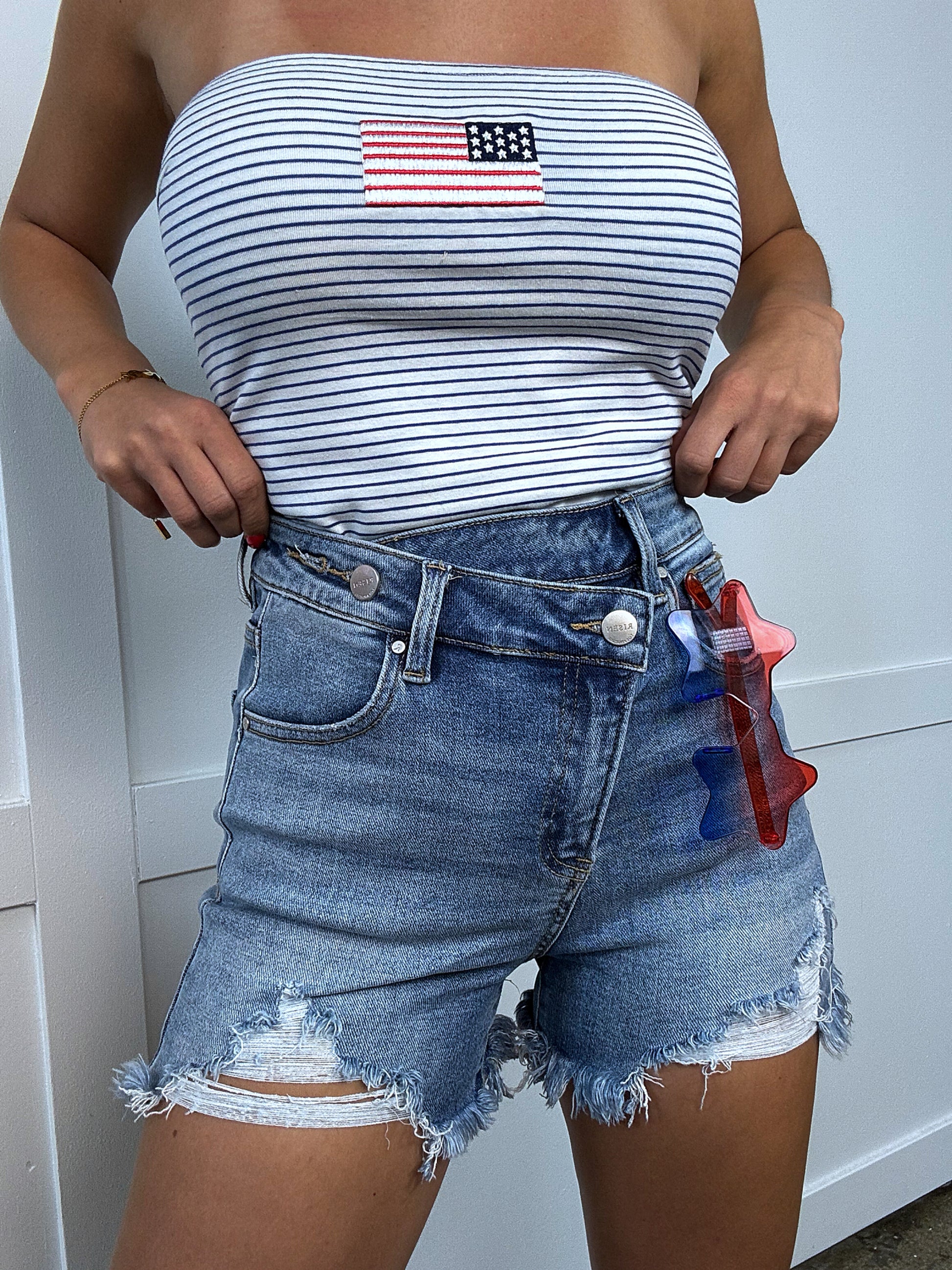 Buy our "All American Shorts Bundle (1 Risen Short + 1 Graphic Tee)" online – Willow Boutique Clothing. Shop stylish All American Shorts Bundle (1 Risen Short + 1 Graphic Tee) today.