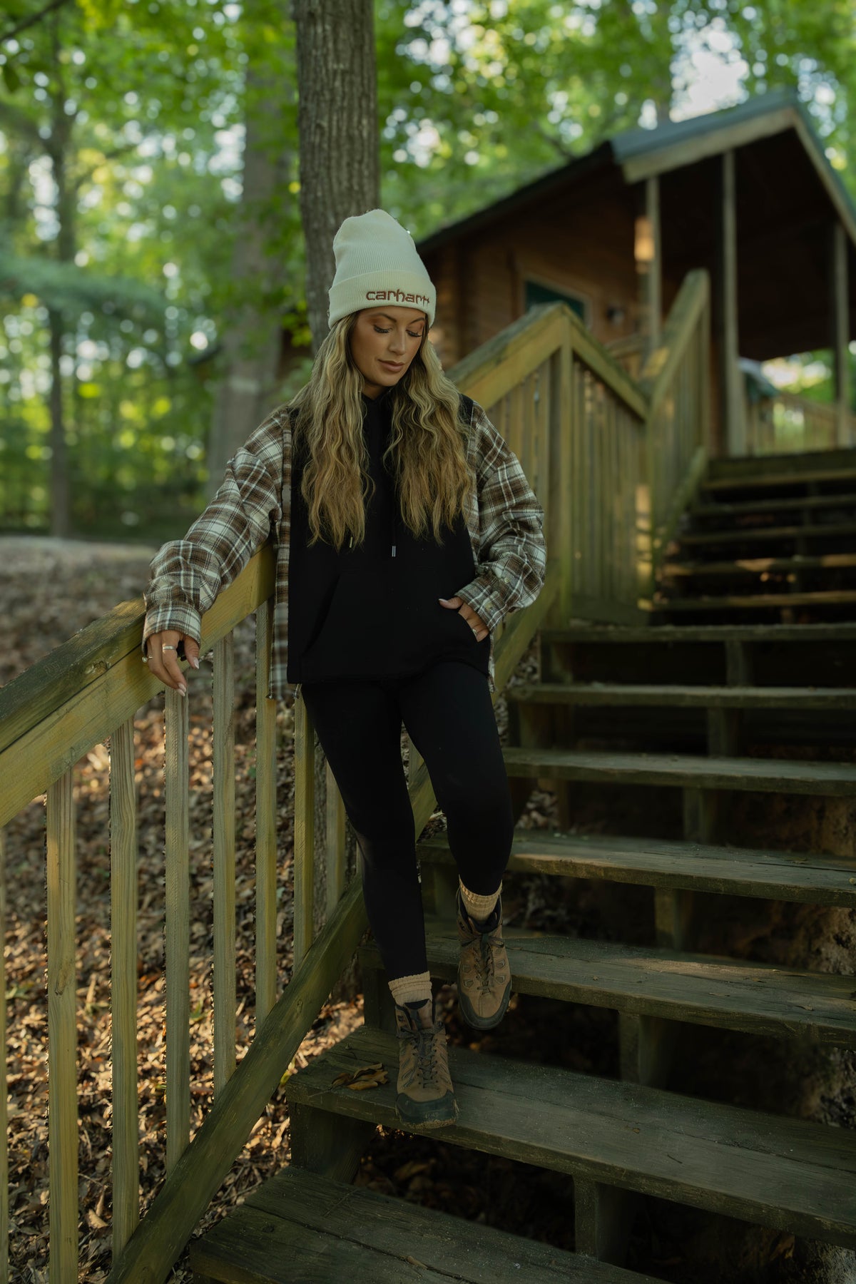 Cozy Oversized Flannel Hoodie