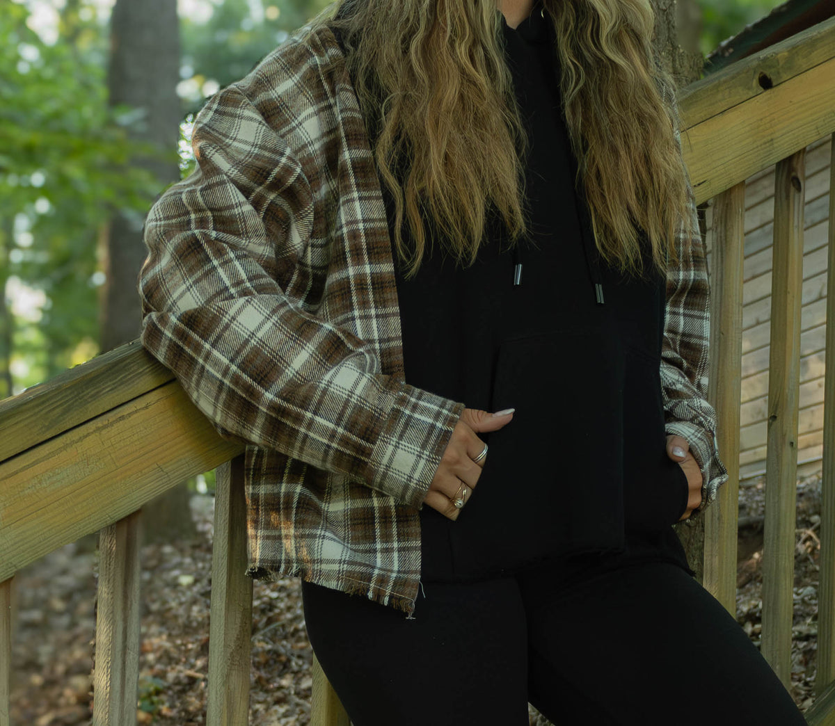 Cozy Oversized Flannel Hoodie
