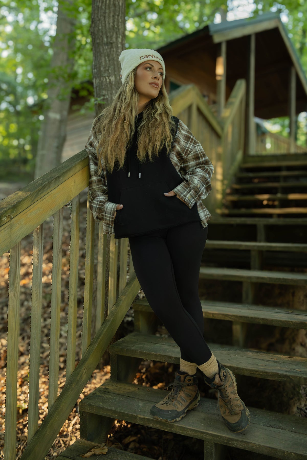 Cozy Oversized Flannel Hoodie