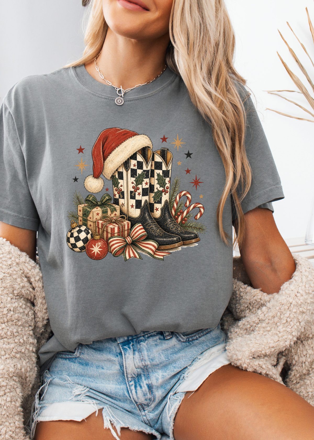 Christmas Cowgirl Graphic