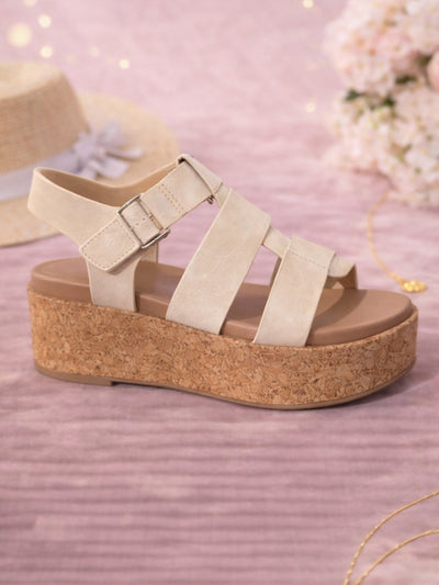 Amanda Cork Platform Sandals