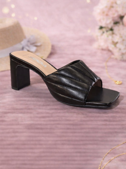 Nina Wide Fit Stitched Leather Heels