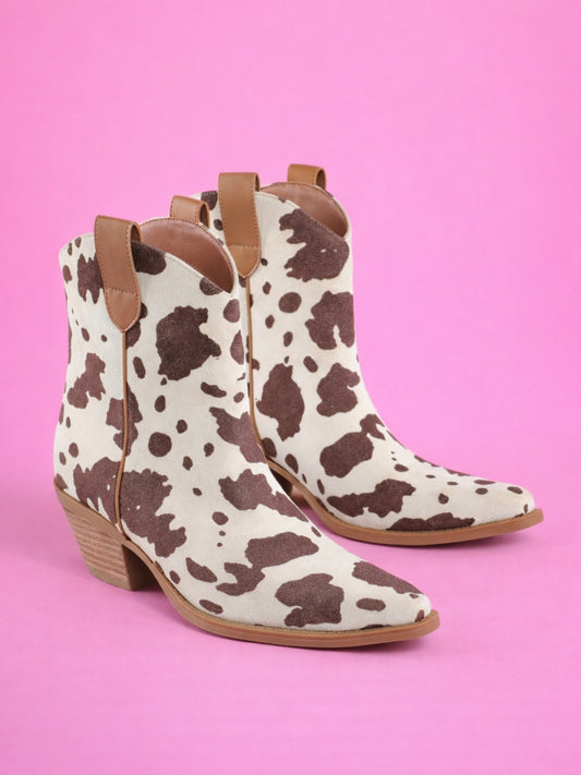 Braylynn Cow Print Boots