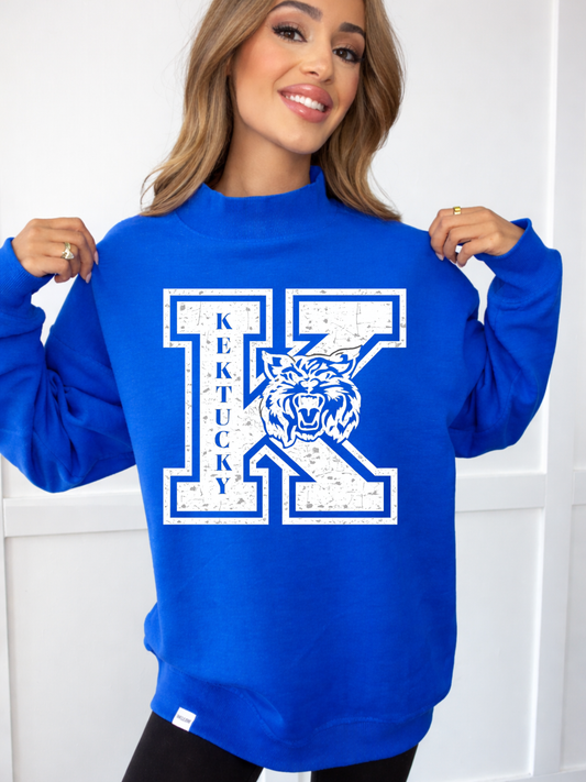 PREORDER: Tilly Kentucky Throwback Oversized Mock Neck Crew