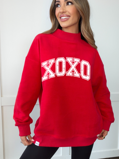 XOXO Tilly Oversized Mock Neck Crew