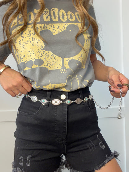 Turquoise Trails Chain Belt