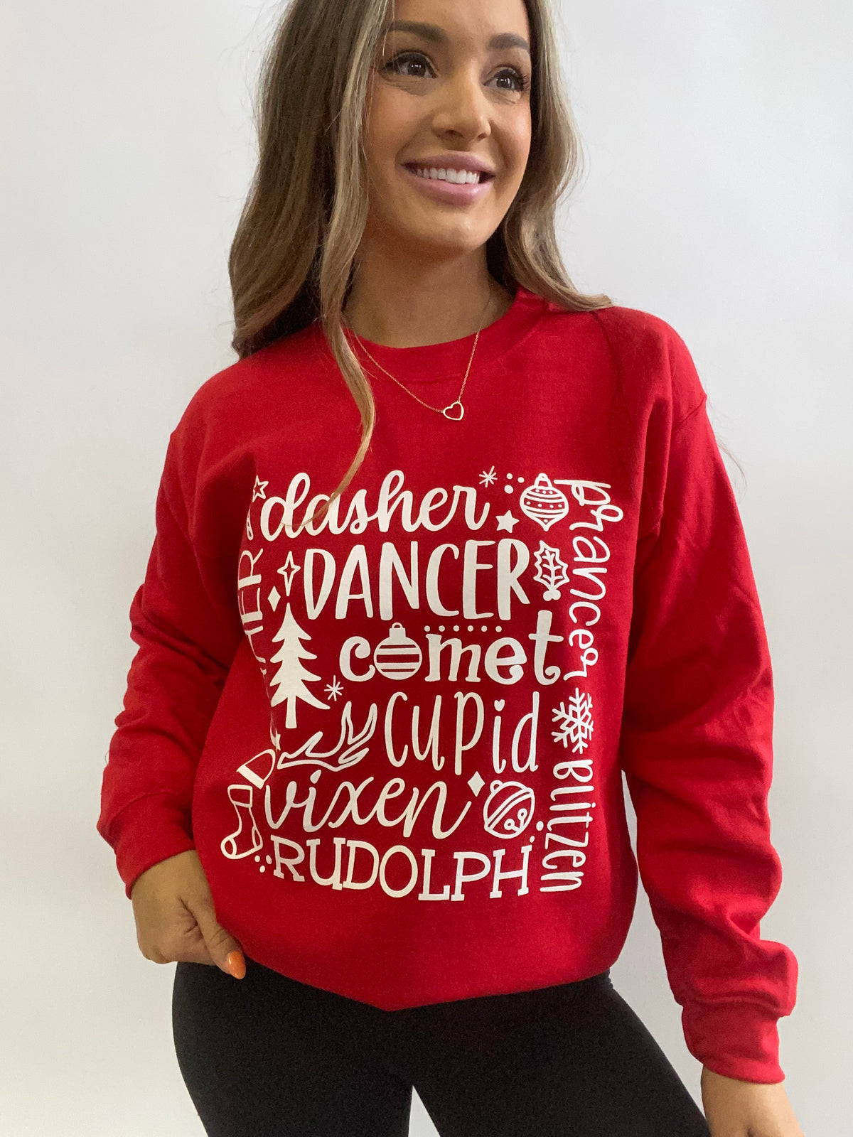 Shop Dasher Dancer Vixen Graphic online at Willow Boutique – best boutique for women’s fashion.
