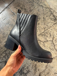 Wisley Platform Chelsea Black Heeled Boots