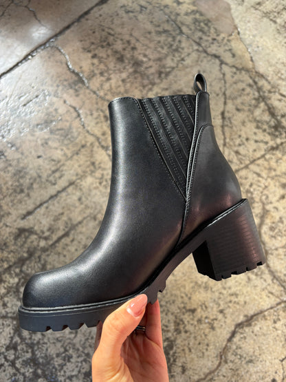 Wisley Platform Chelsea Black Heeled Boots