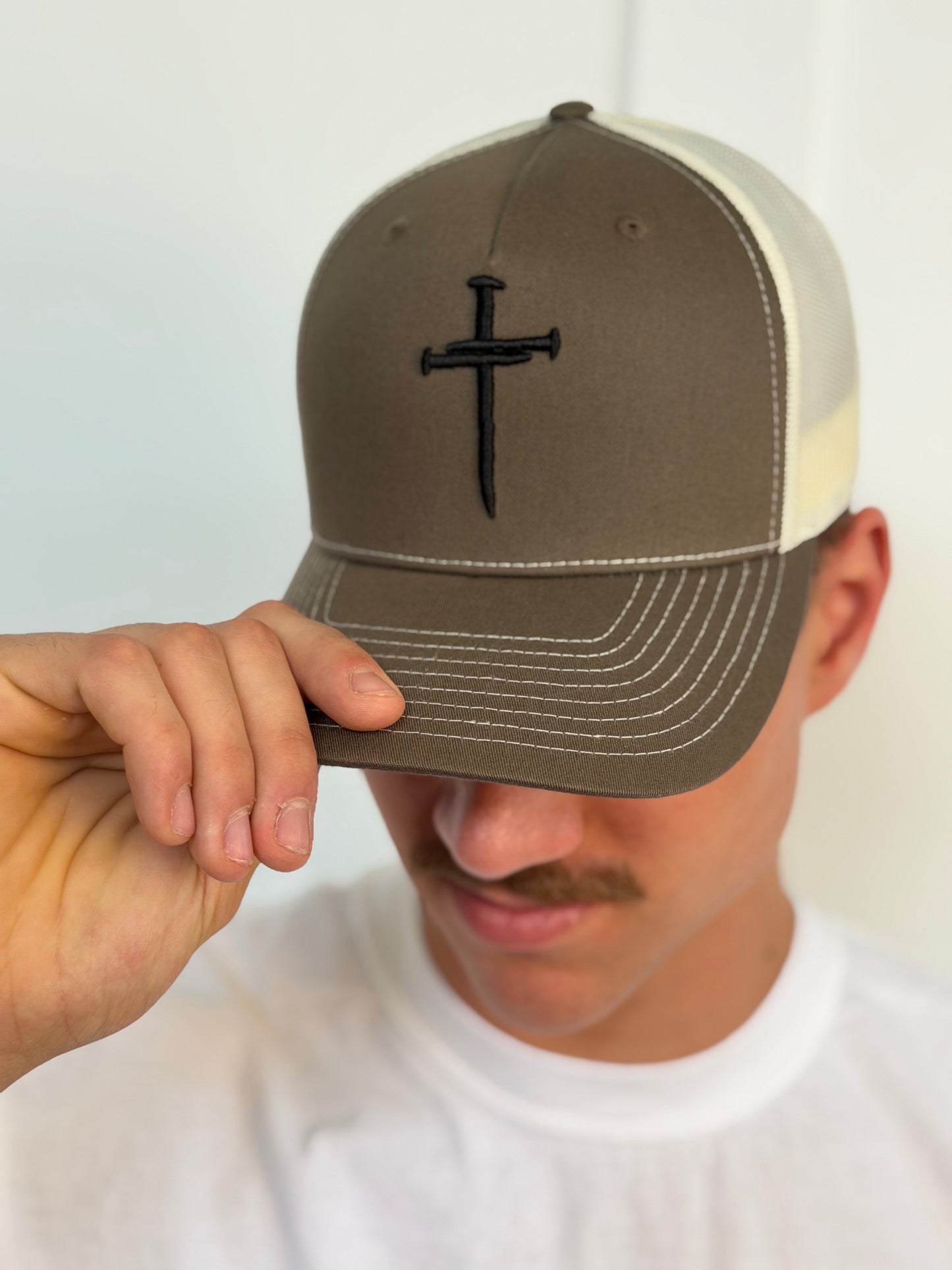 Nailed to Cross Embroidered Trucker Hat