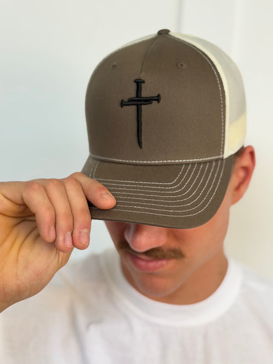 Nailed to Cross Embroidered Trucker Hat