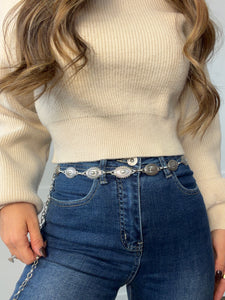 Sunny Saddle Oval Chain Belt