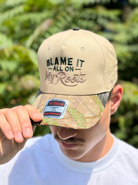 Blame It On My Roots Embroidered Trucker Hat