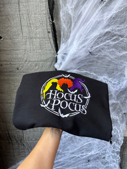 Hocus Sisters Embroidered Crewneck