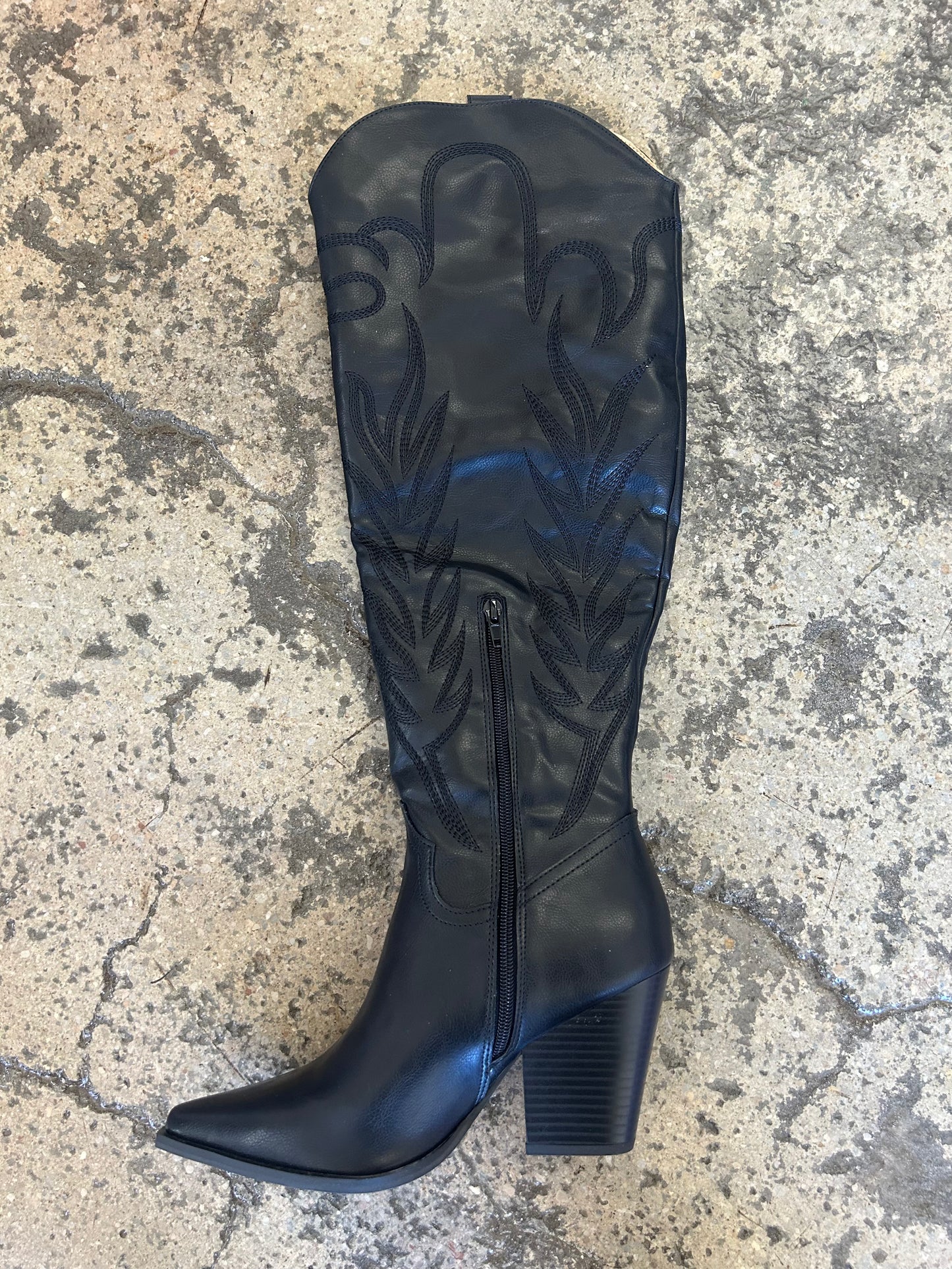 Bronco Knee High Cowboy Boots