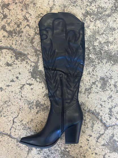 Bronco Knee High Cowboy Boots