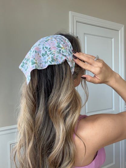 Faith Floral Bandana Headband Hair Scarf