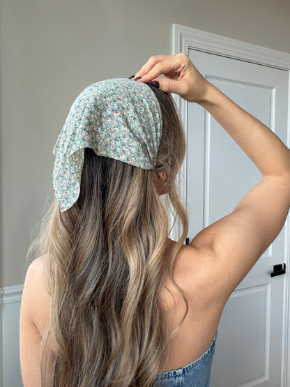 Faith Floral Bandana Headband Hair Scarf