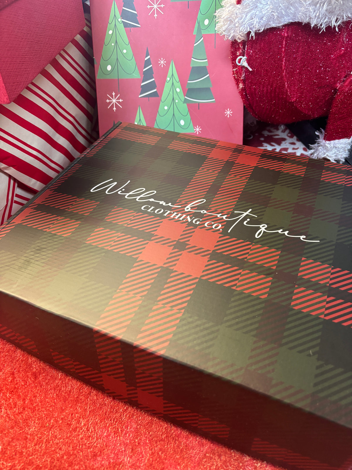Buy our "$100 Willow Christmas Secret Clothing Box" online – Willow Boutique Clothing. Shop stylish $100 Willow Christmas Secret Clothing Box today.