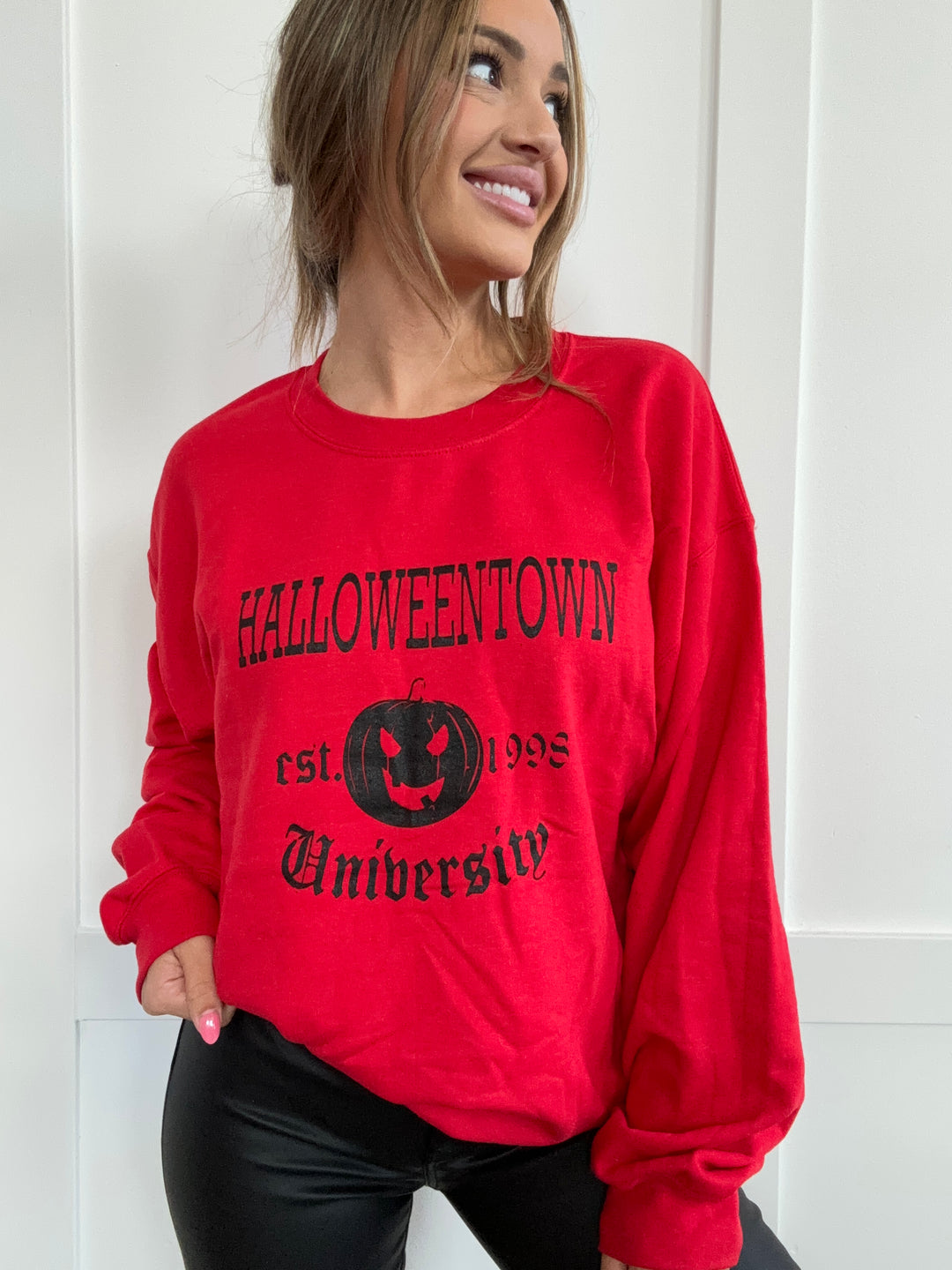 Halloween Town University Graphic Crewneck & Hoodie