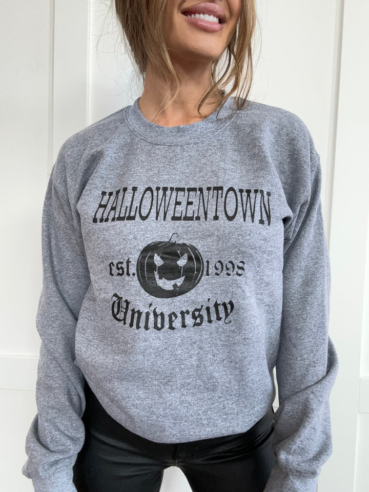 Halloween Town University Graphic Crewneck & Hoodie