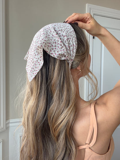 Faith Floral Bandana Headband Hair Scarf