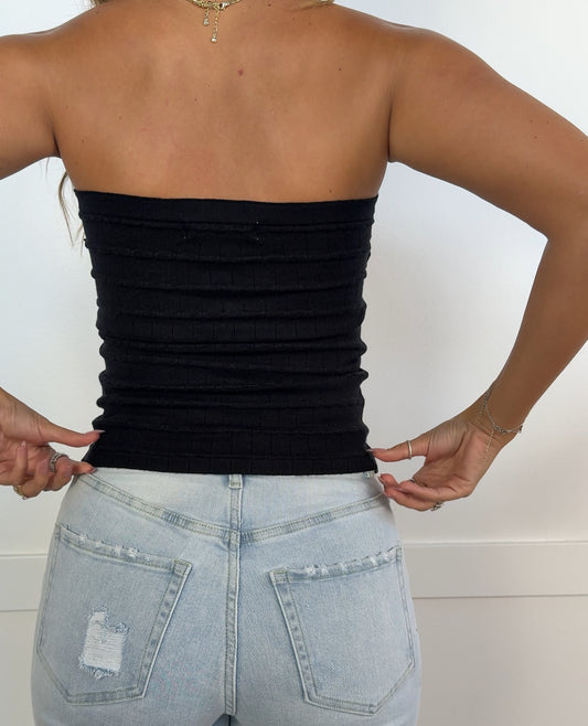 Sabrina Twisted Sweetheart Tube Top