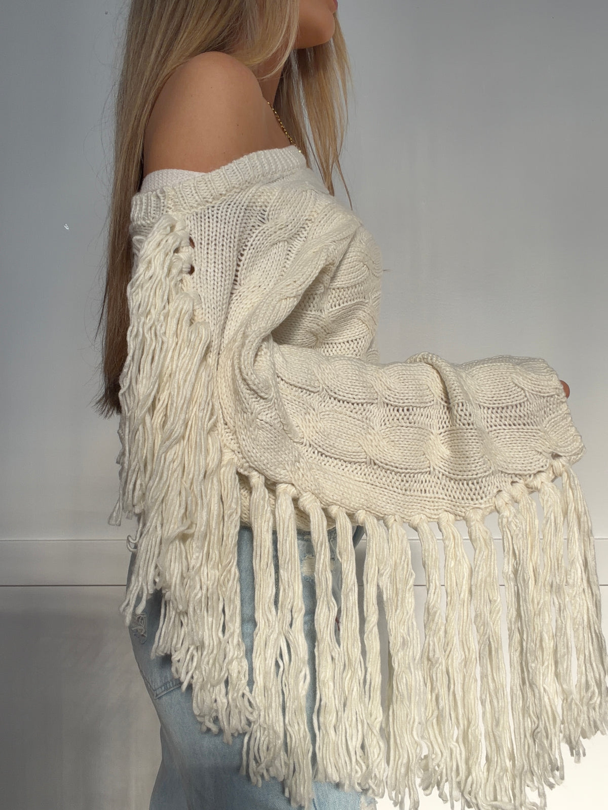 Ashford Fringe Sweater