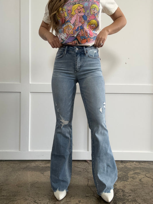 Buy our "PREORDER - Cindy Medium Rise Tummy Control Destroy Flare" online – Willow Boutique Clothing. Shop stylish PREORDER - Cindy Medium Rise Tummy Control Destroy Flare today.