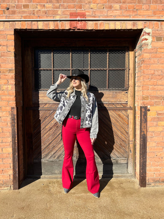 Buy our "Fiona High Waisted Bell Bottom Flare Jeans -  Burgundy" online – Willow Boutique Clothing. Shop stylish Fiona High Waisted Bell Bottom Flare Jeans -  Burgundy today.