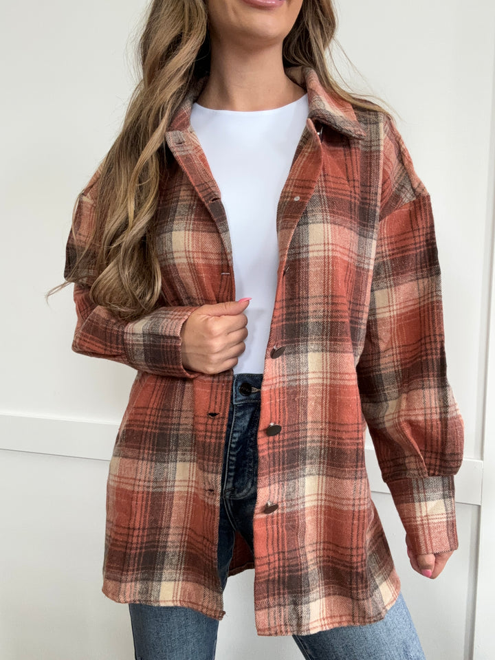 PREORDER Harvest Moon Plaid Long Sleeve Jacket