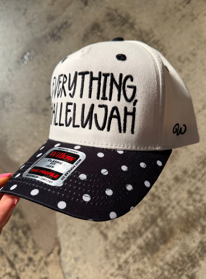 Everything, Hallelujah Black Polka-Dot Trucker Hat