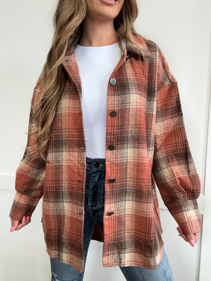 PREORDER Harvest Moon Plaid Long Sleeve Jacket