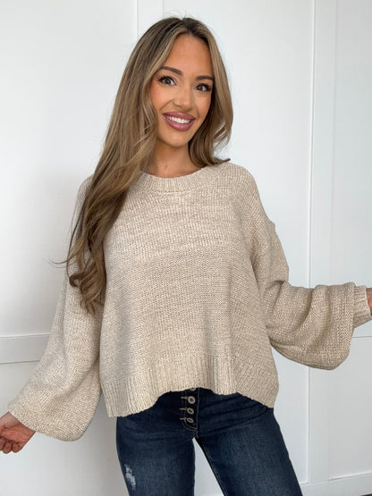 Emma Oversized Baloon Sleeve Sweater